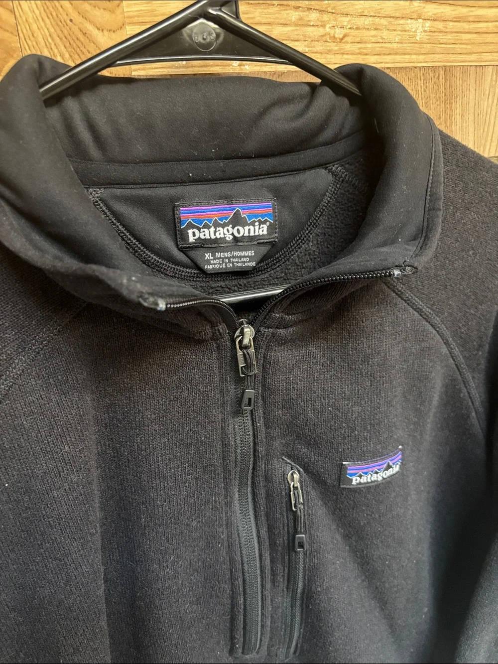 Patagonia Men's Better Sweater® 1/4 Zip Black Size XL